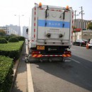 Two heavy-duty road pollution removal vehicles have been unveiled in zhengzhou, China, with the roads looking like newly paved roads